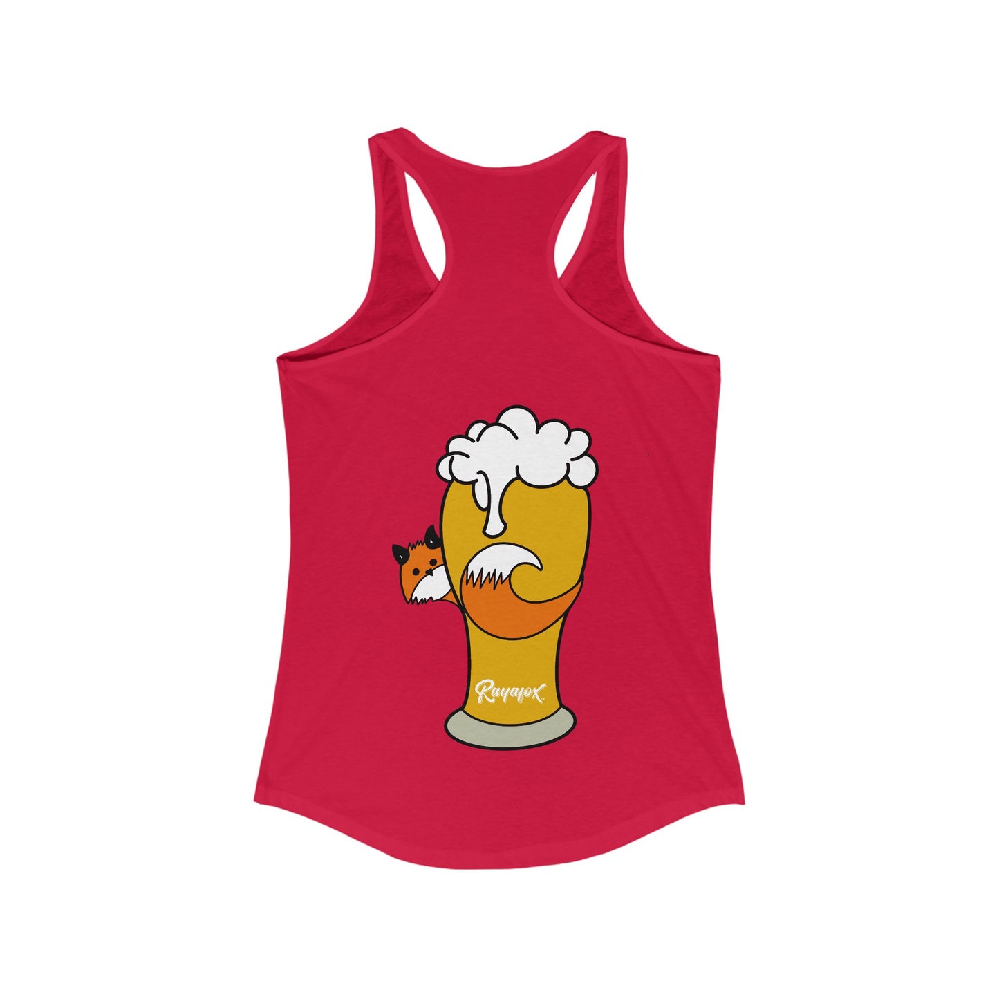 Women's Happy Hour Fox Racerback Tank