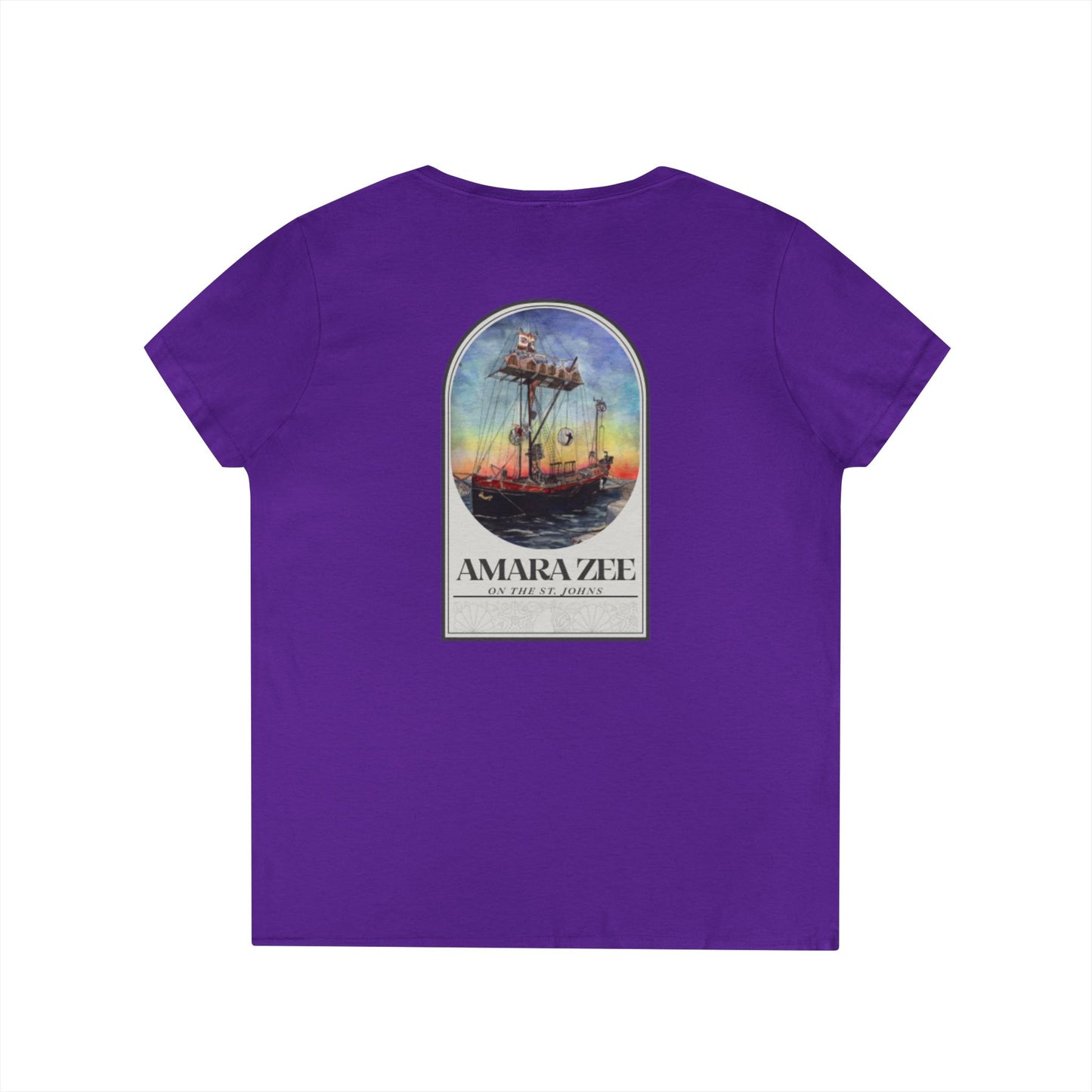 Amara Zee Ladies' V-Neck Tee