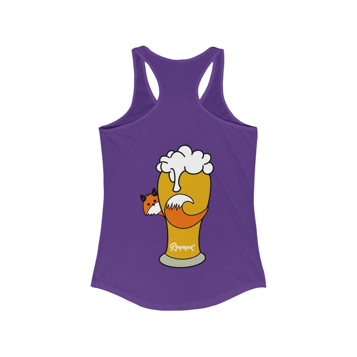 Women's Happy Hour Fox Racerback Tank