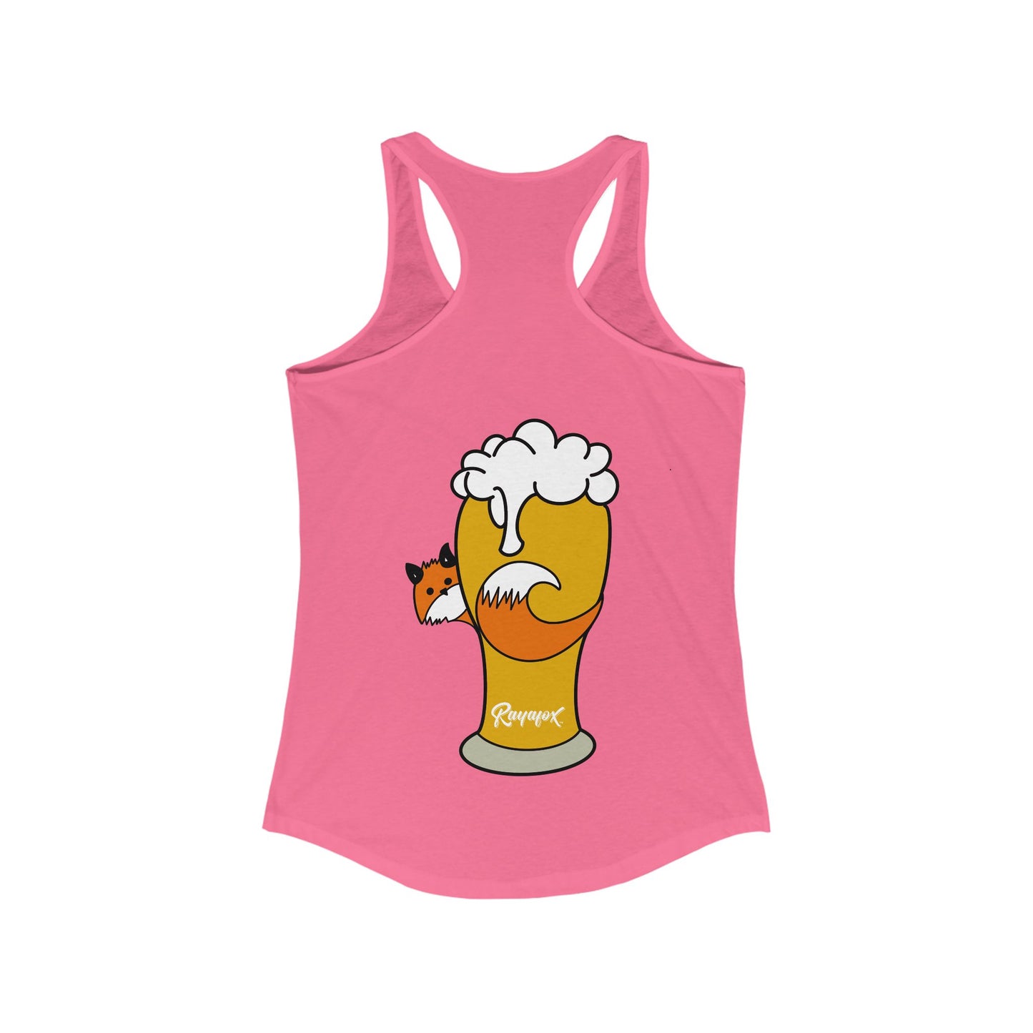 Women's Happy Hour Fox Racerback Tank