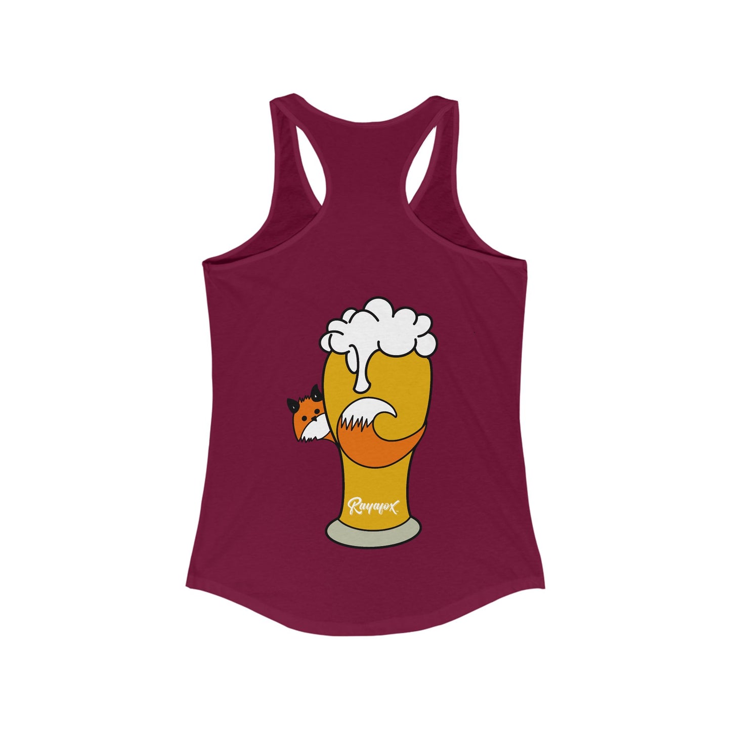 Women's Happy Hour Fox Racerback Tank